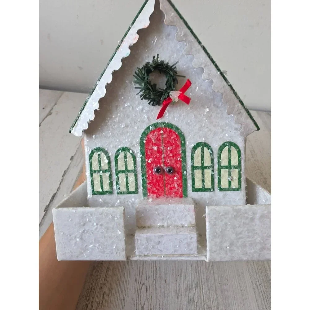 Sparkly Noel Wood song‎ designs demdaco glitter church chapel box container